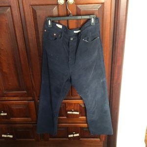 Levi’s wedgie straight navy corduroy, size 32